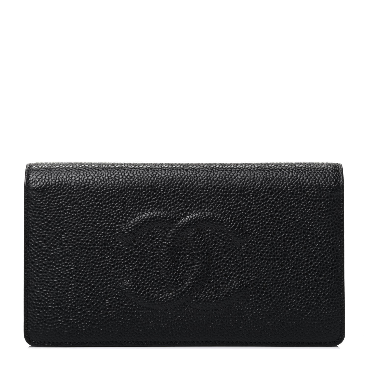 Chanel Caviar Timeless CC Yen Wallet Black 1 of 4