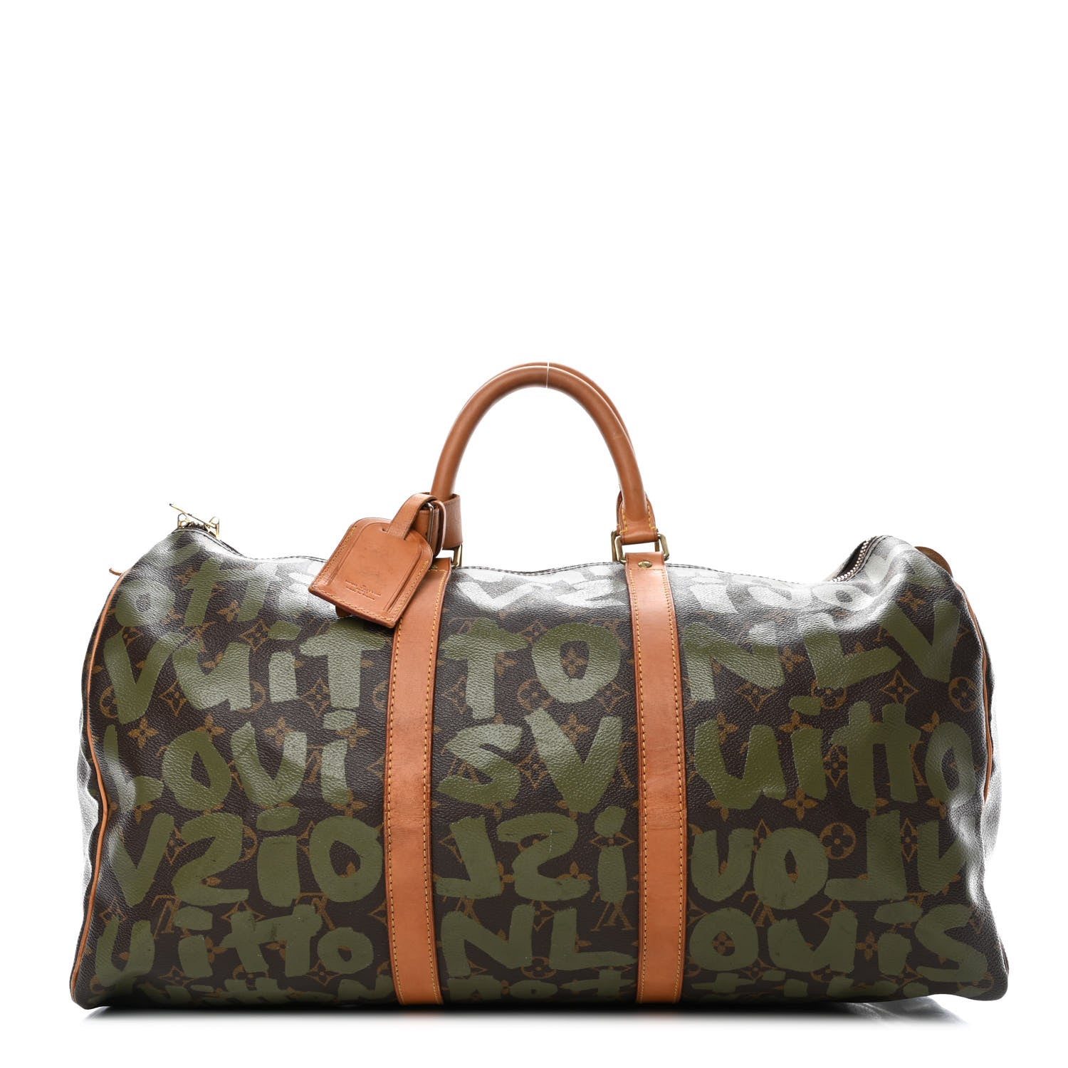 Louis Vuitton Graffiti Keepall 50 Kaki 1 of 9