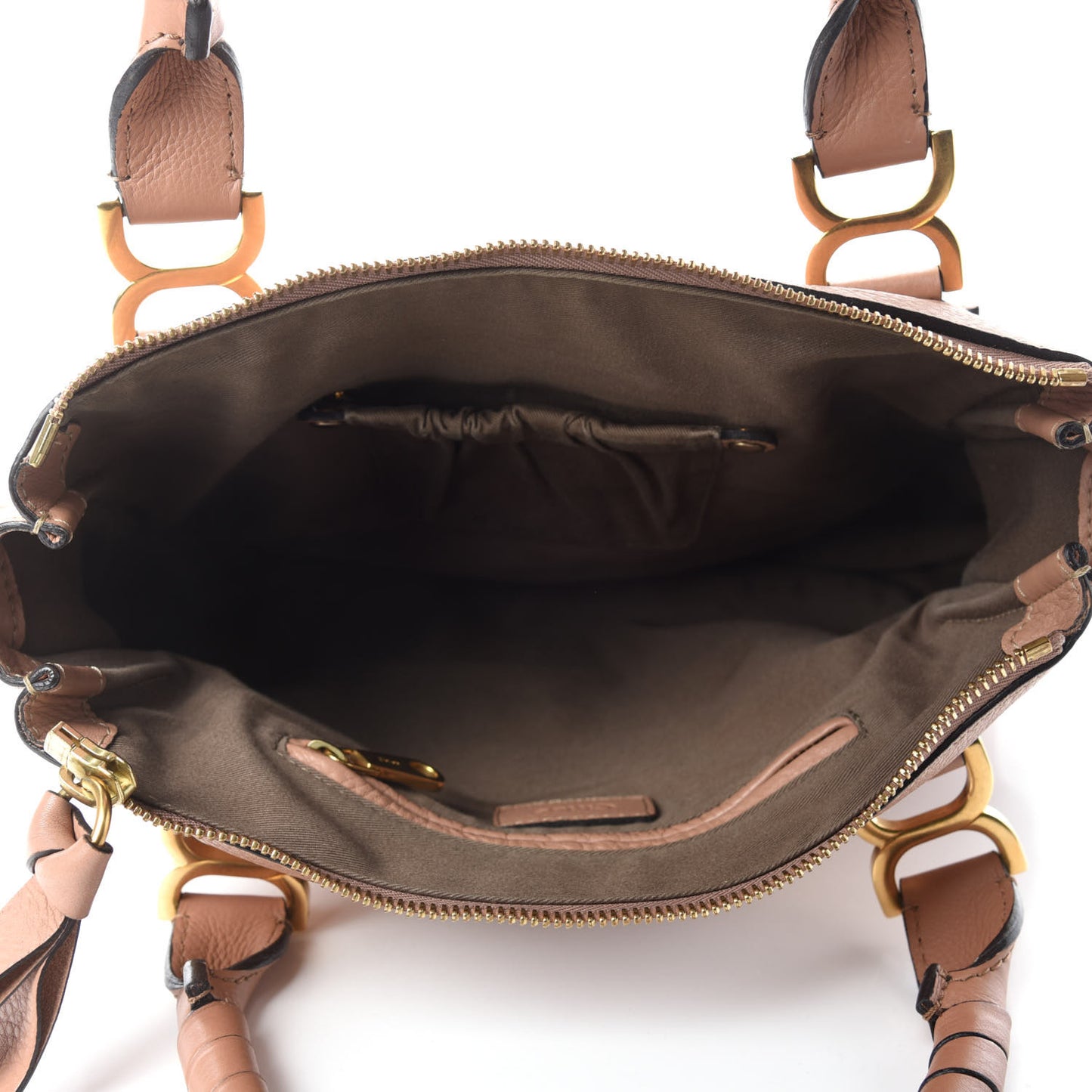 Calfskin Medium Marcie Satchel Nude