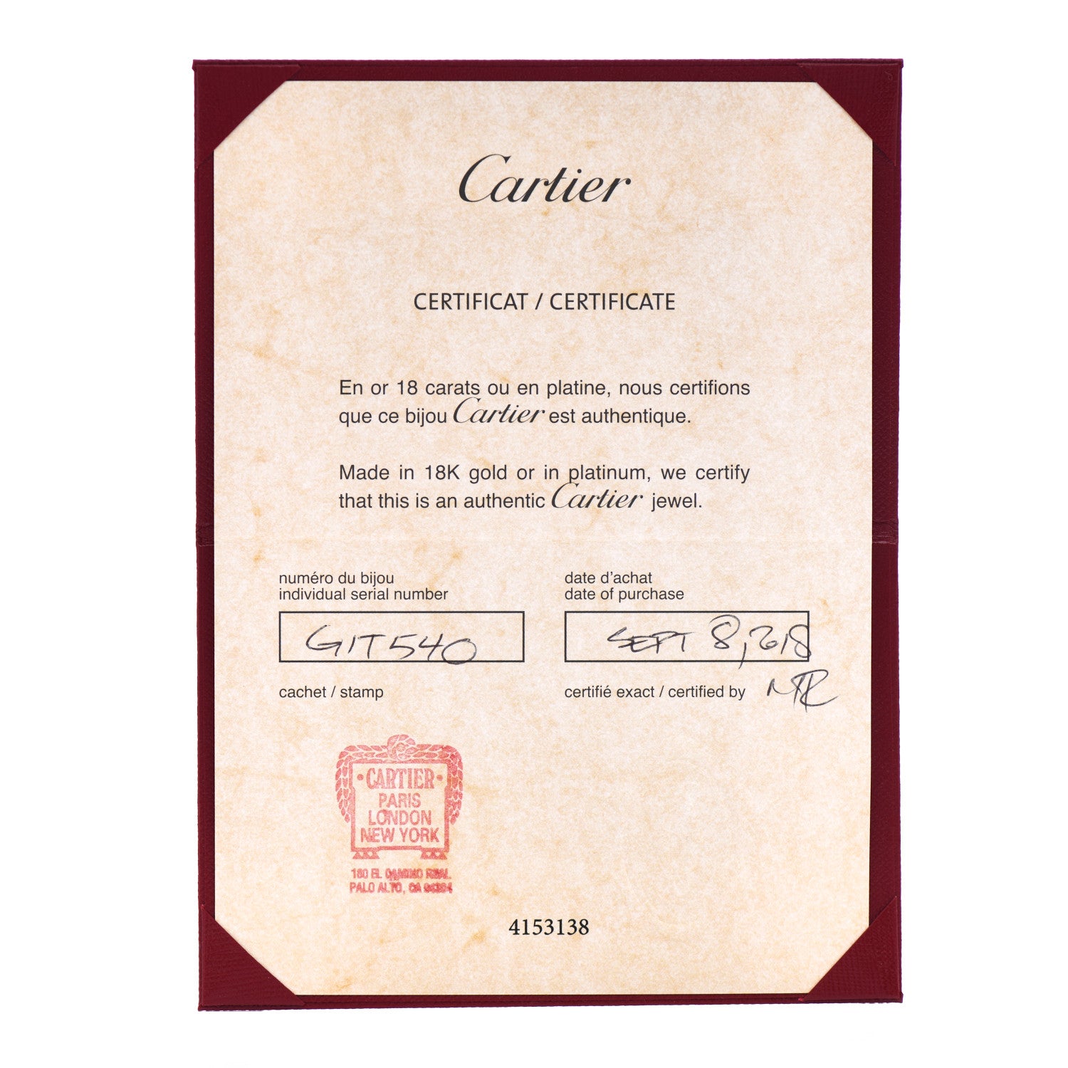 Cartier 18K Yellow Gold Small Juste Un Clou Ring 53 6.25 5 of 5