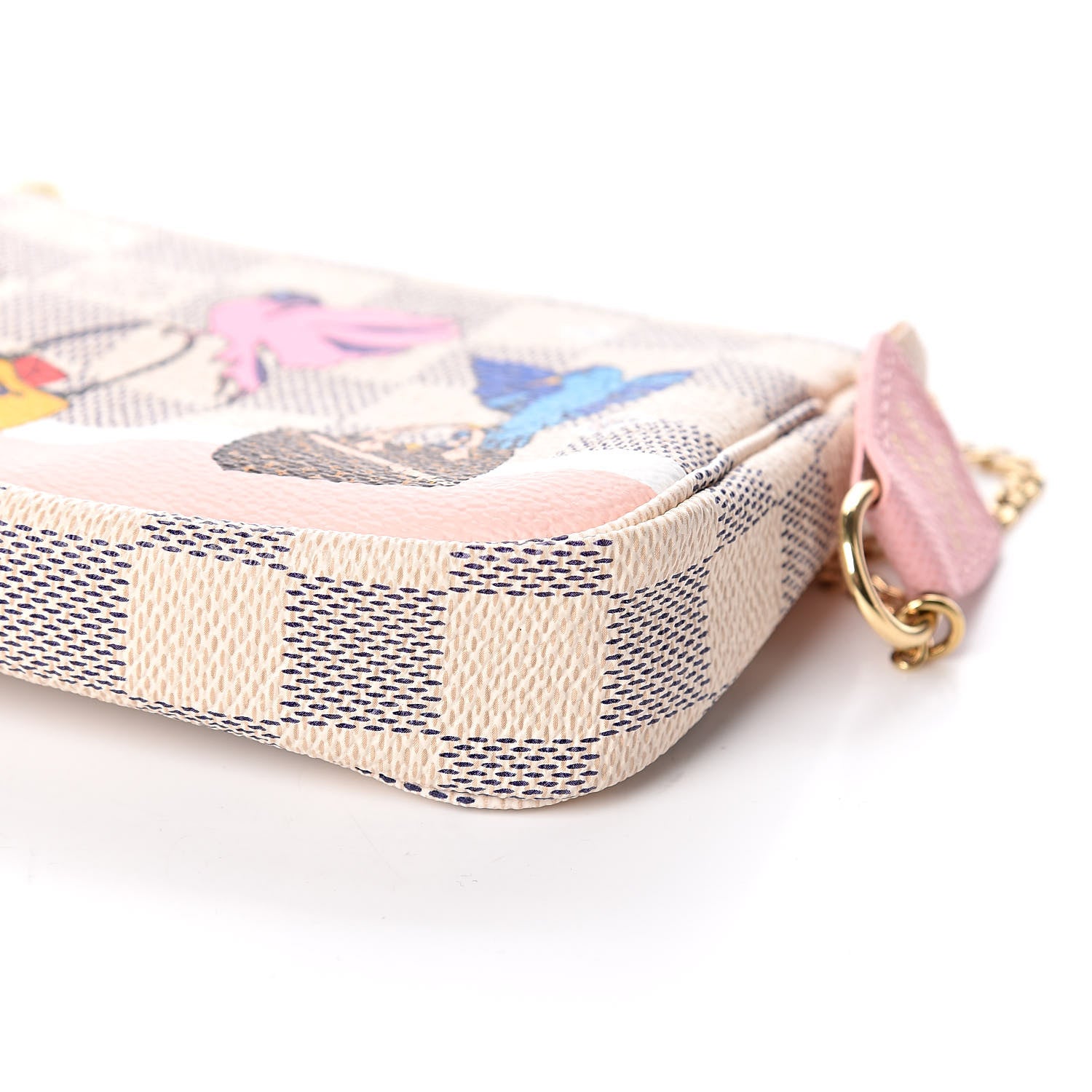 Louis Vuitton Damier Azur 2018 Christmas Animation Mini Pochette Accessories 6 of 9