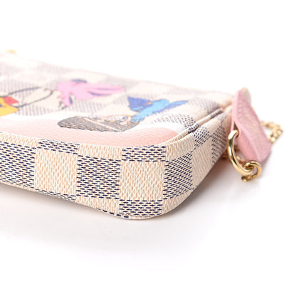 Louis Vuitton Damier Azur 2018 Christmas Animation Mini Pochette Accessories 6 of 9