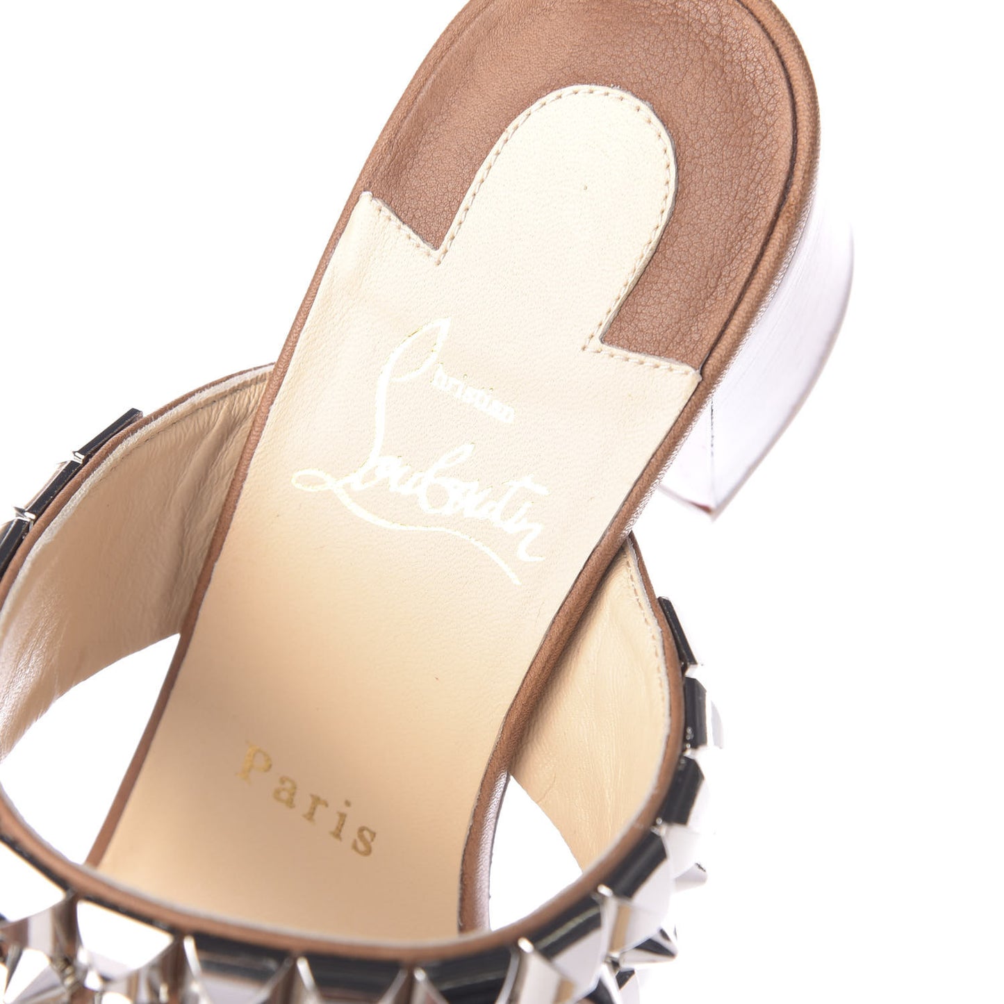 Calfskin Tina Goes Mad 55 Slide Sandals 37 Cuoio