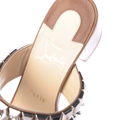 Christian Louboutin Calfskin Tina Goes Mad 55 Slide Sandals 37 Cuoio 7 of 10