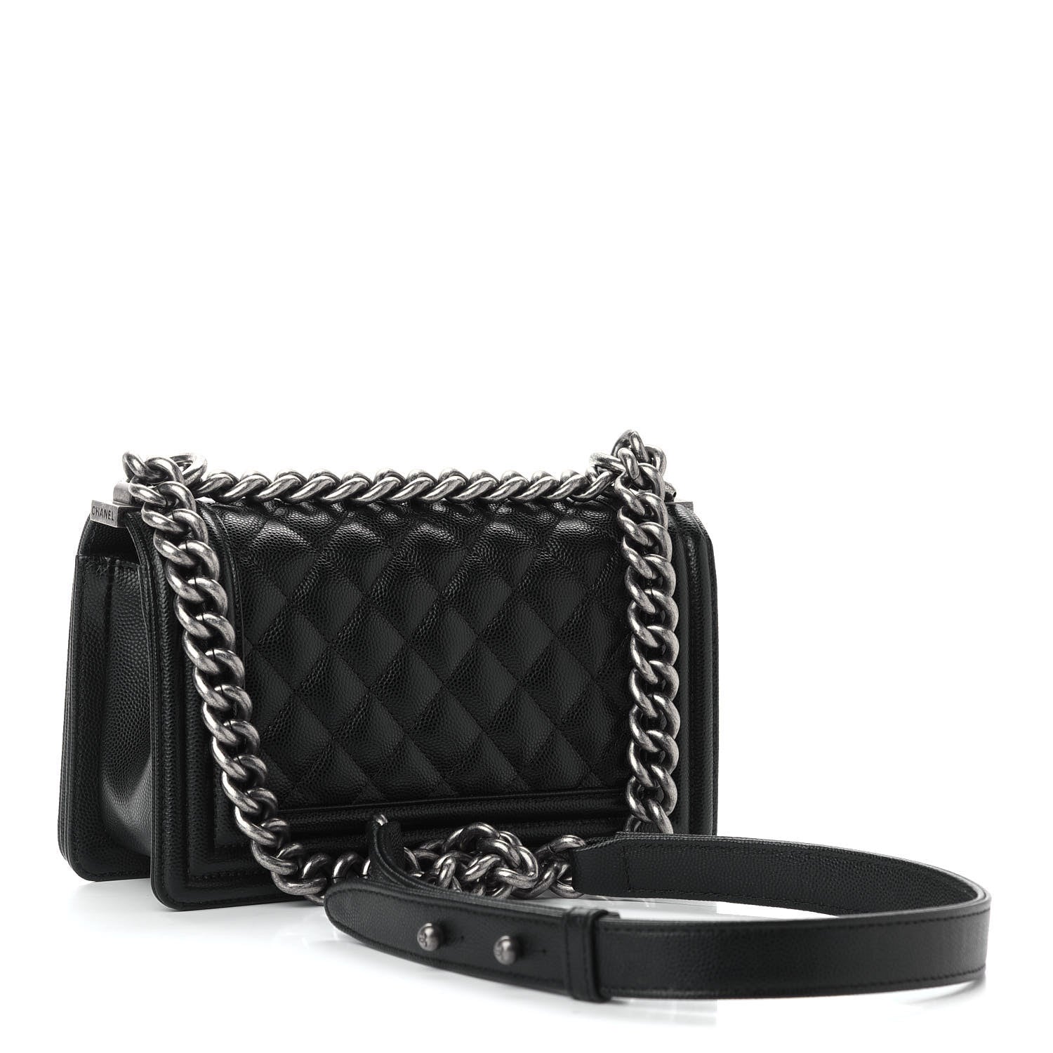 Chanel Caviar Quilted Small Boy Flap Black 3 of 9