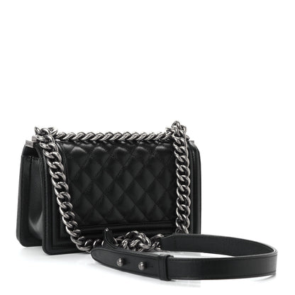 Chanel Caviar Quilted Small Boy Flap Black 3 of 9