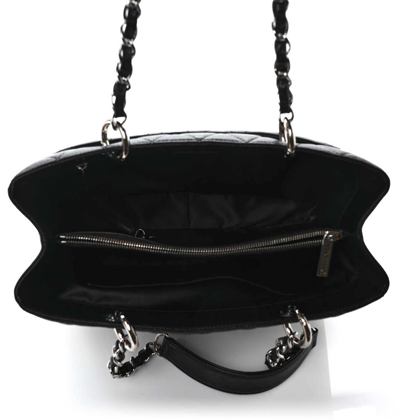 Caviar Quilted Grand Shopping Tote GST Black
