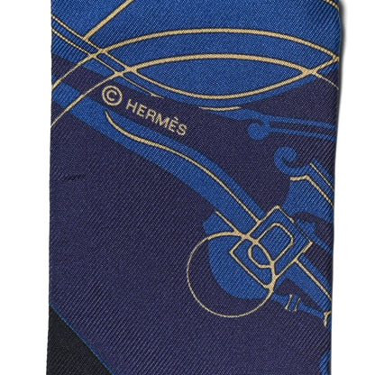 Hermes Silk Washington's Carriage Twilly 3 of 5