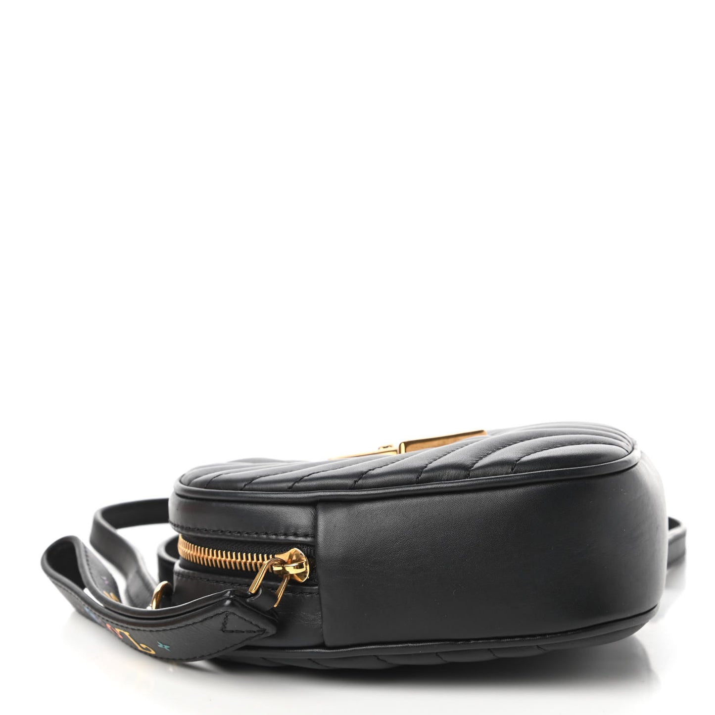 Calfskin New Wave Heart Bag Black
