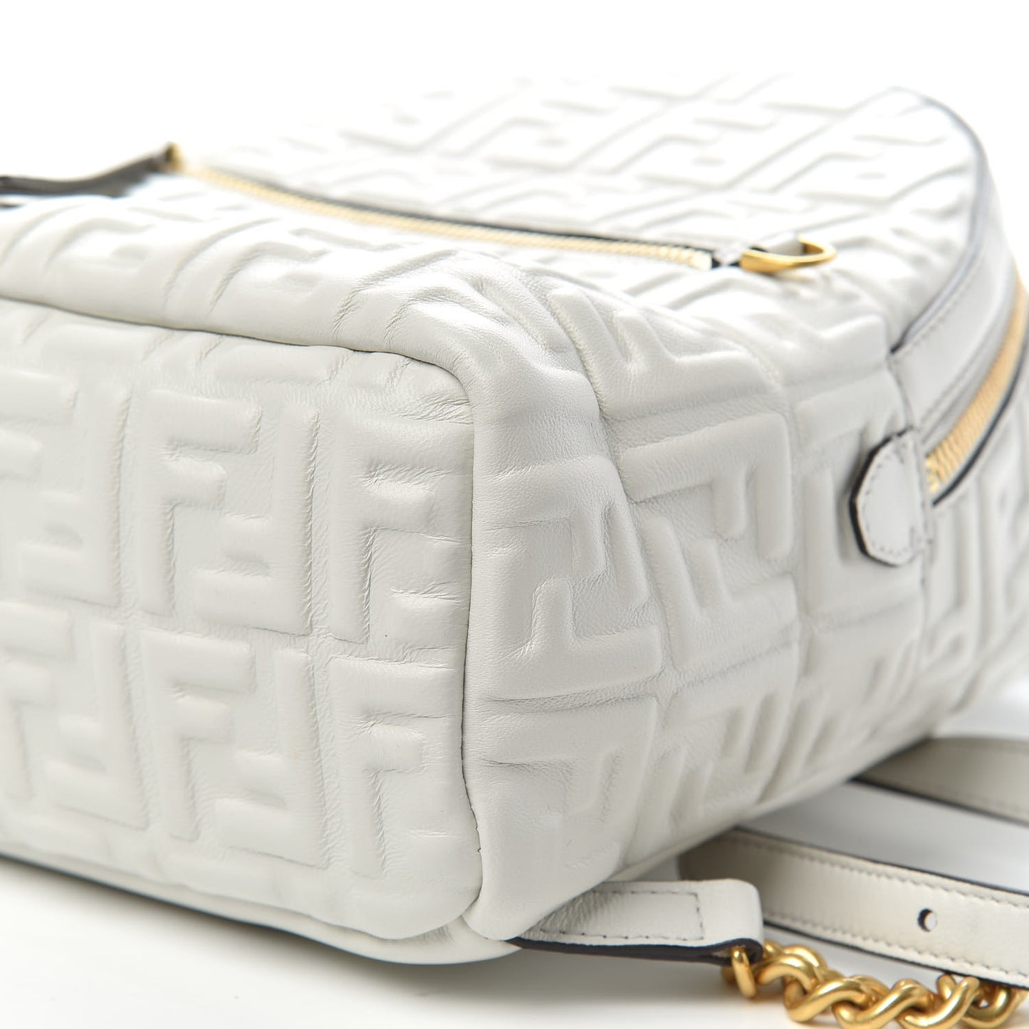 Nappa FF 1974 Embossed Mini Backpack White