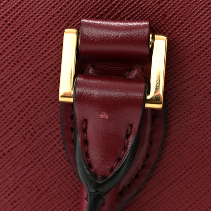 Prada Saffiano Soft Calfskin Small Zippered Tote Cerise 10 of 12