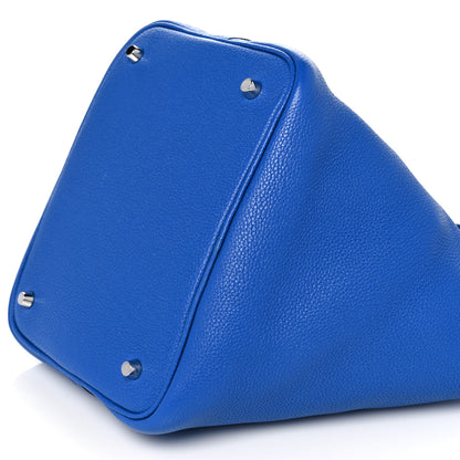 Hermes Taurillon Maurice Picotin Lock 22 MM Bleu Zellige 9 of 11