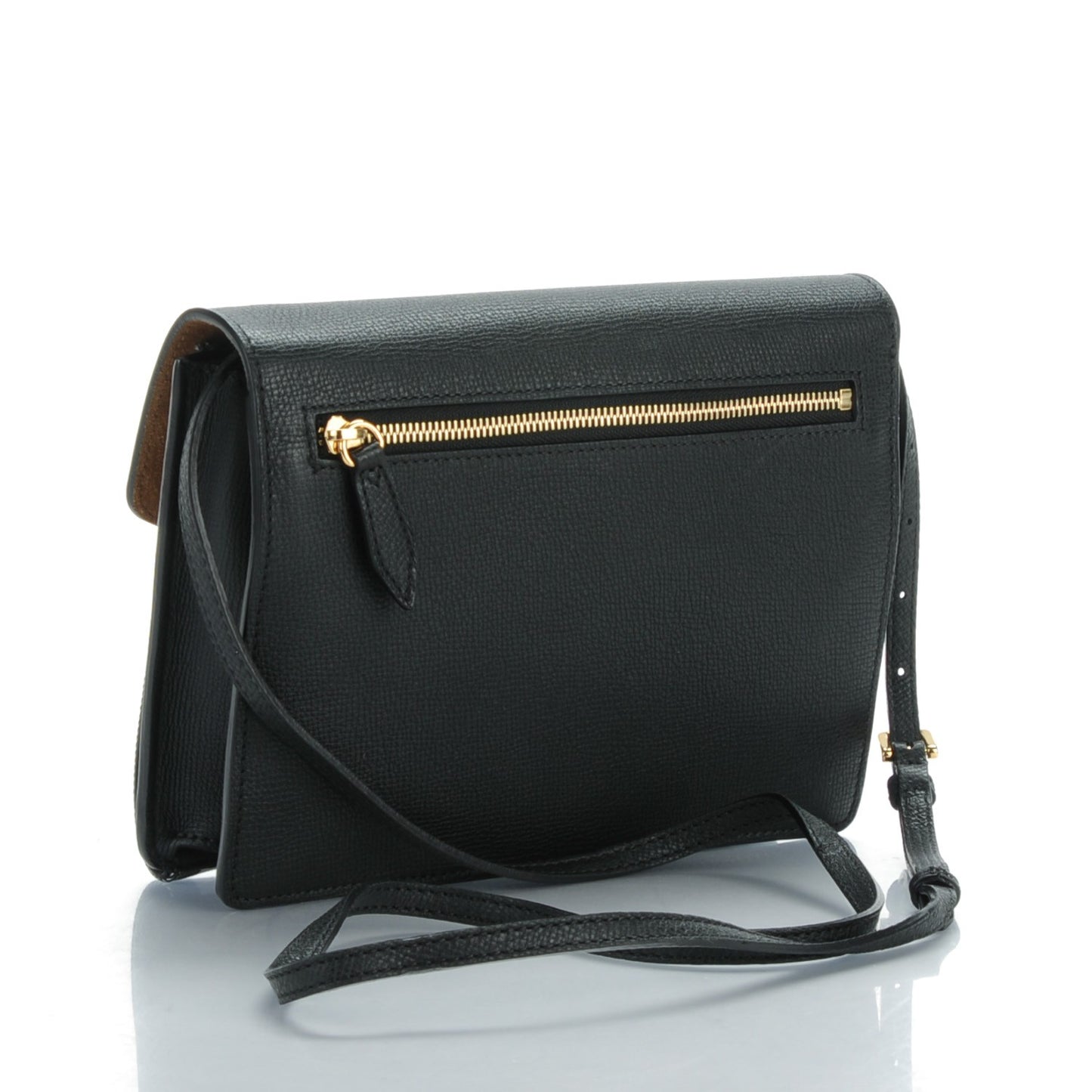 Derby Calfskin House Check Small Macken Crossbody Bag Black