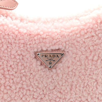 Prada Shearling Mini Re-Edition 2000 Bag Orchidea 9 of 9