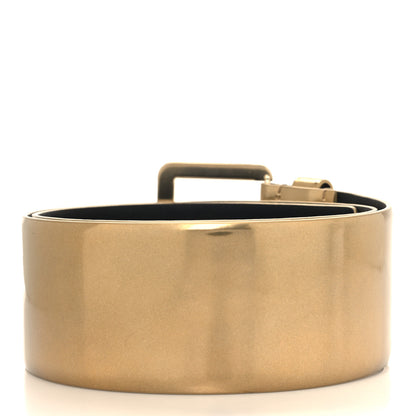 Chanel Metallic Calfskin Logo Belt 85 34 Gold 2 of 5
