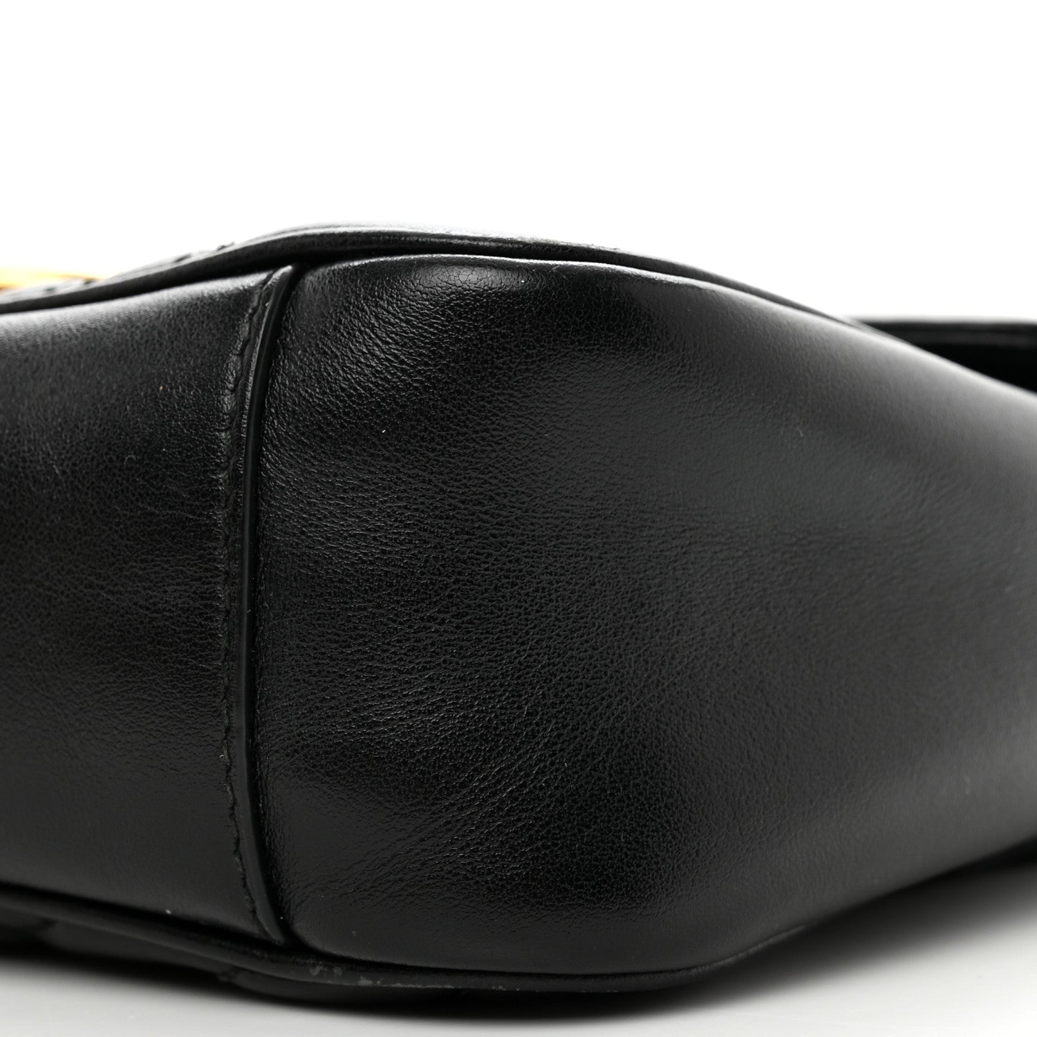 Gucci Calfskin Matelasse Small GG Marmont Shoulder Bag Black 10 of 14