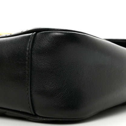 Gucci Calfskin Matelasse Small GG Marmont Shoulder Bag Black 10 of 14