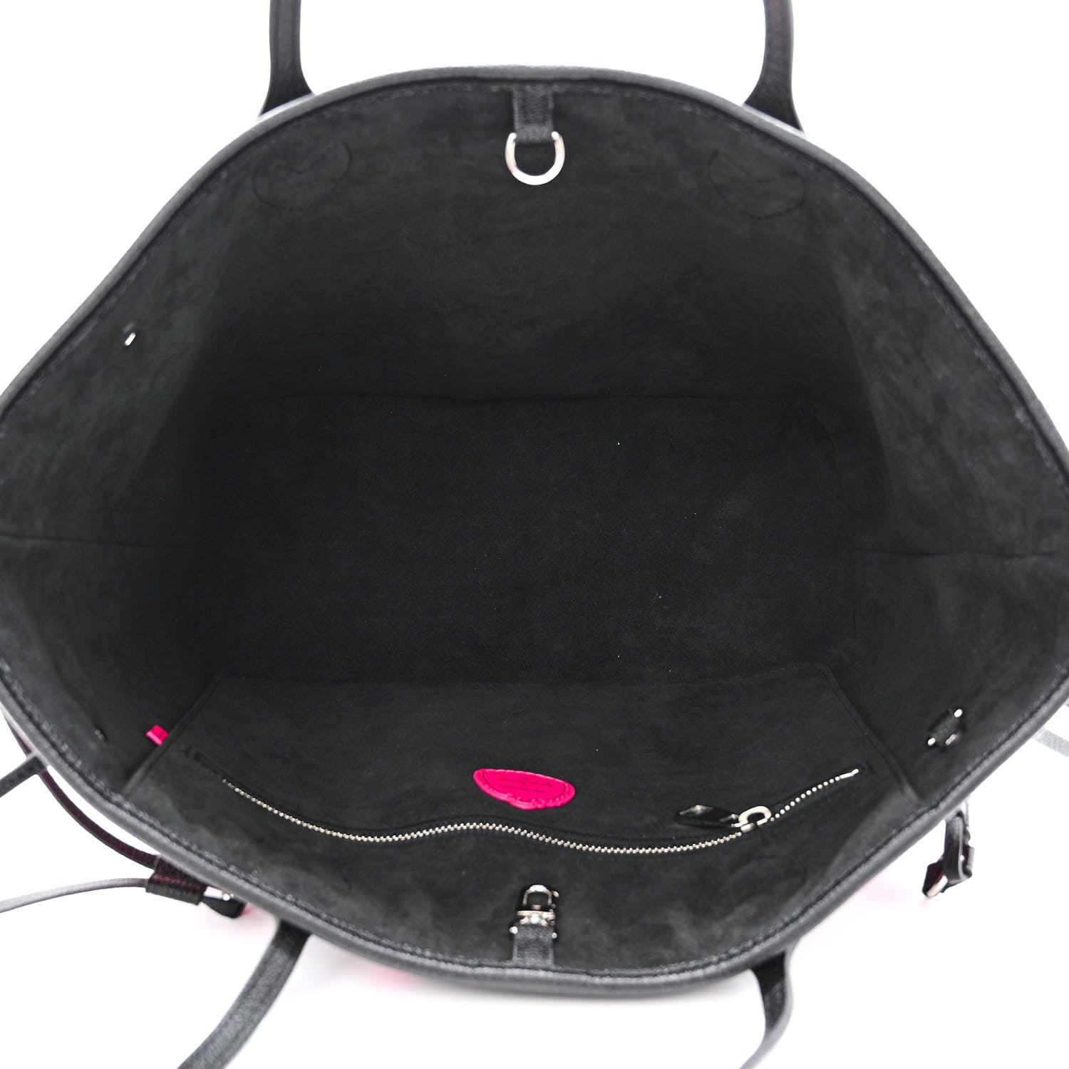 Louis Vuitton LV X YK Empreinte Infinity Dots Neverfull MM Black Fuchsia 6 of 12