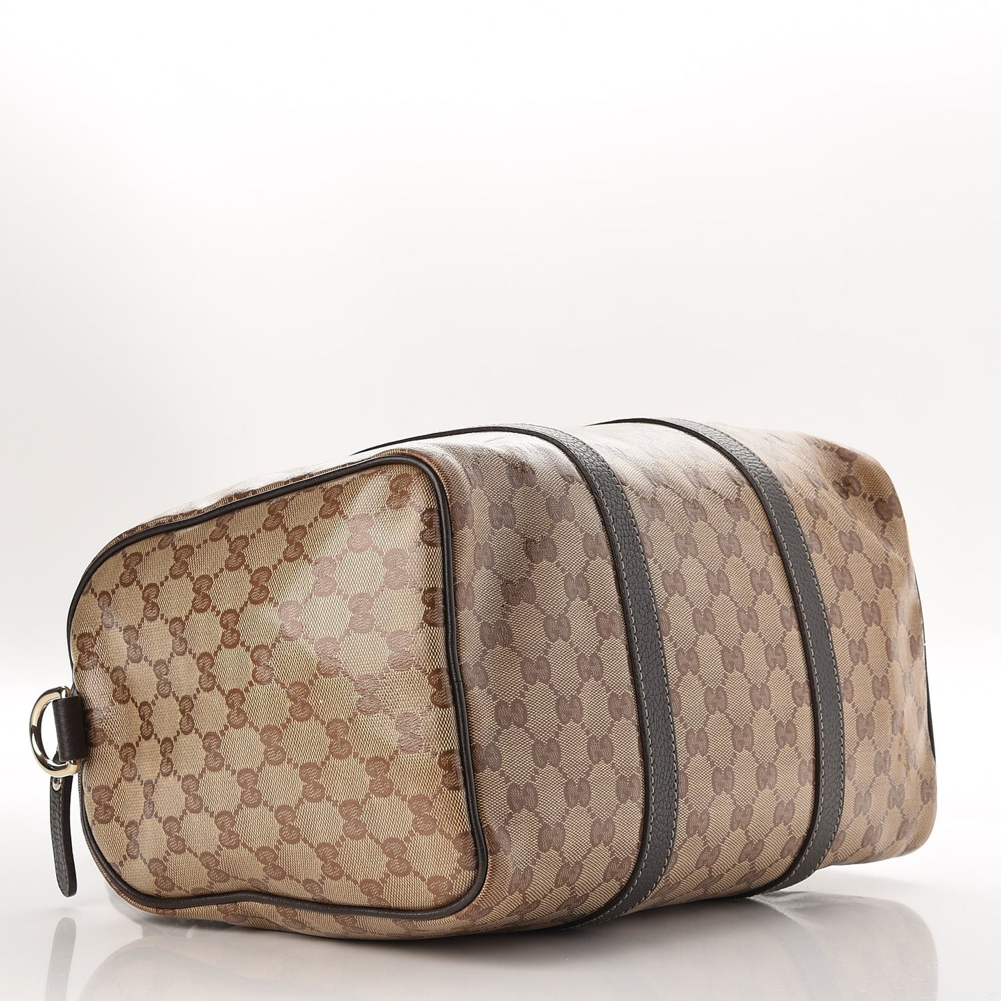 Crystal Monogram Medium Joy Boston Dark Brown