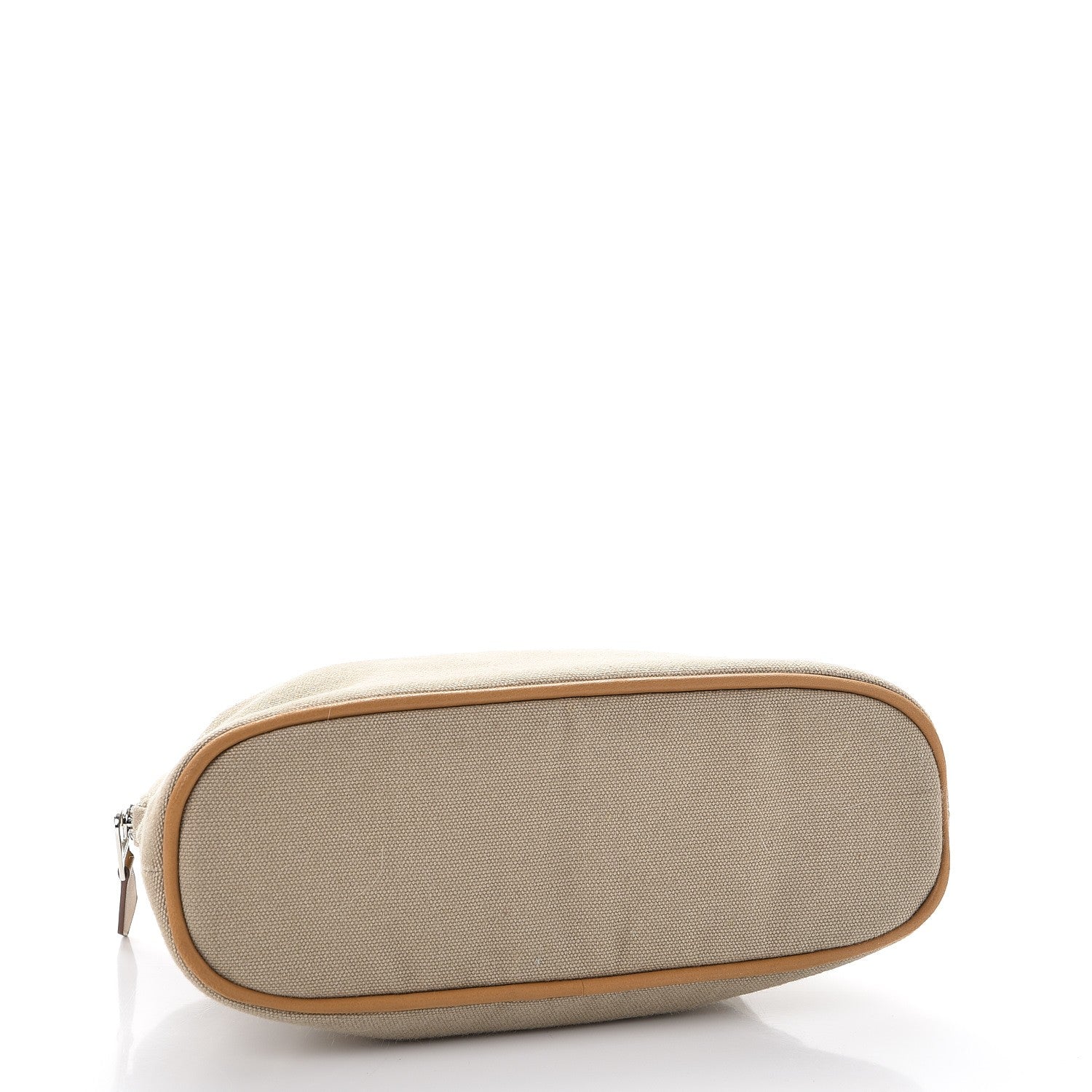 Hermes Cotton Canvas Mini Bolide Travel Cosmetic Pouch Gris Ponce 4 of 10