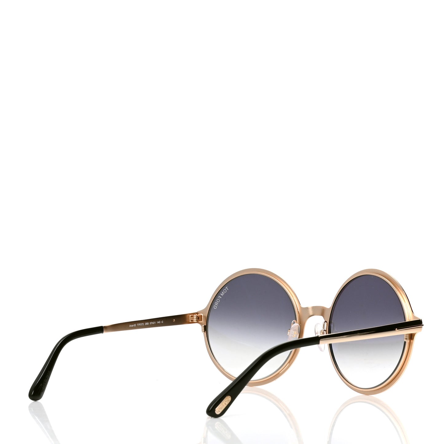 Round Ava 02 Sunglasses TF572 Gold