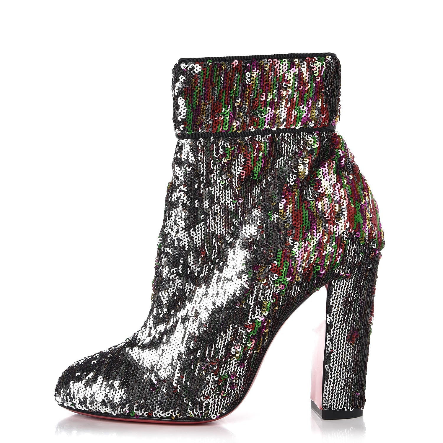 Christian Louboutin Paillettes Moulamax Booties 36.5 Multicolor 1 of 9