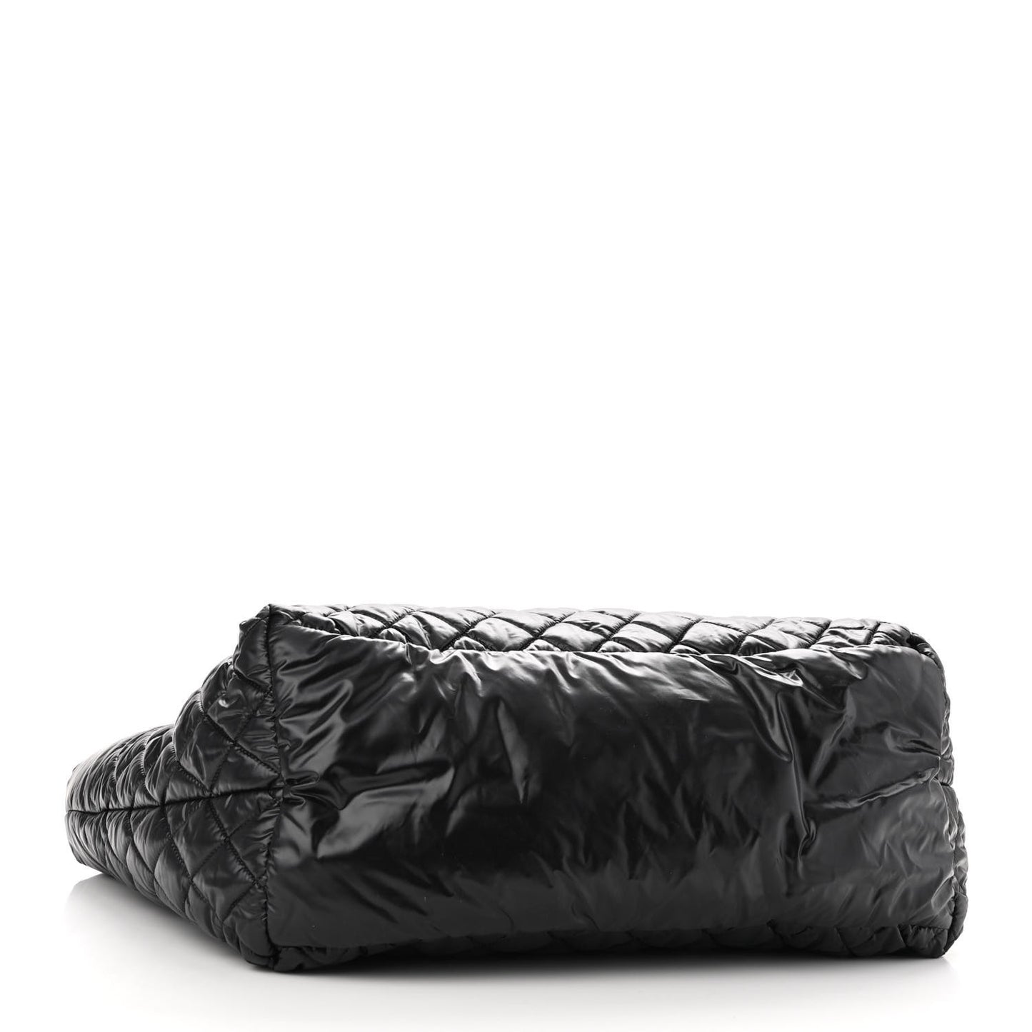 Nylon Quilted Large Coco Cocoon Tote Black