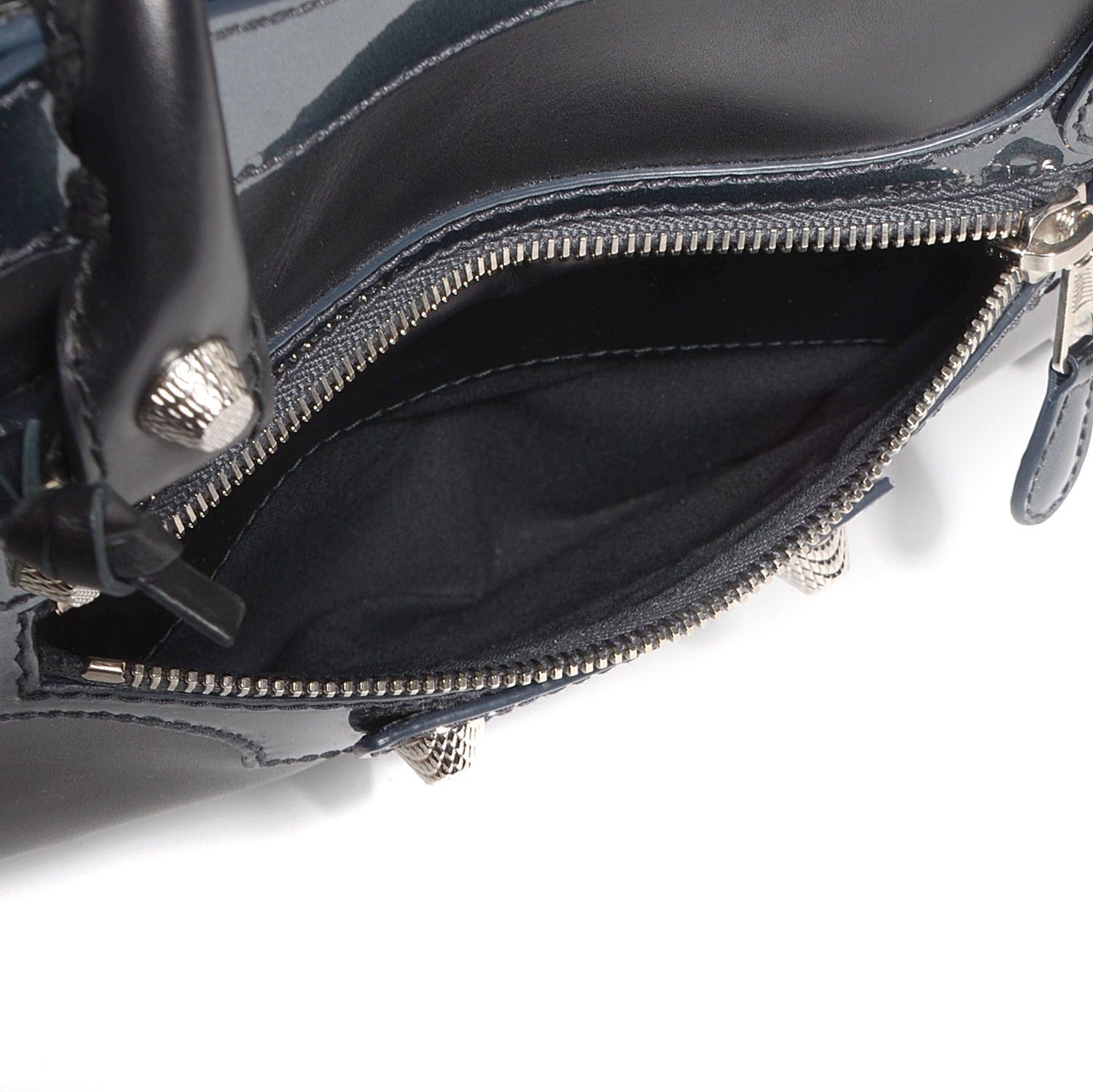 Balenciaga Smooth Calfskin Metallic Patent Giant 12 Silver Hardware City Black Gris 9 of 10