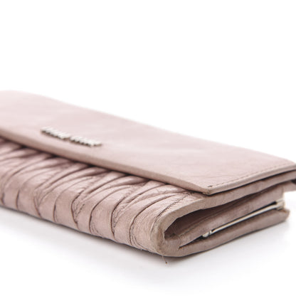 Miu Miu Nappa Matelasse Lux Flap Wallet Mughetto 8 of 13