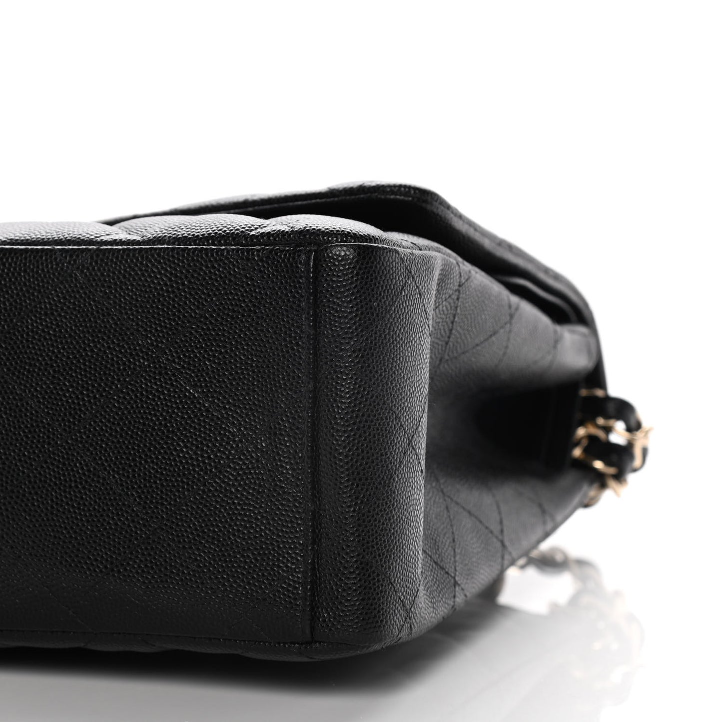 Caviar Quilted Maxi Double Flap Black