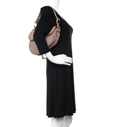 Christian Dior Grained Calfskin Saddle Bag With Strap Blush 2 of 11
