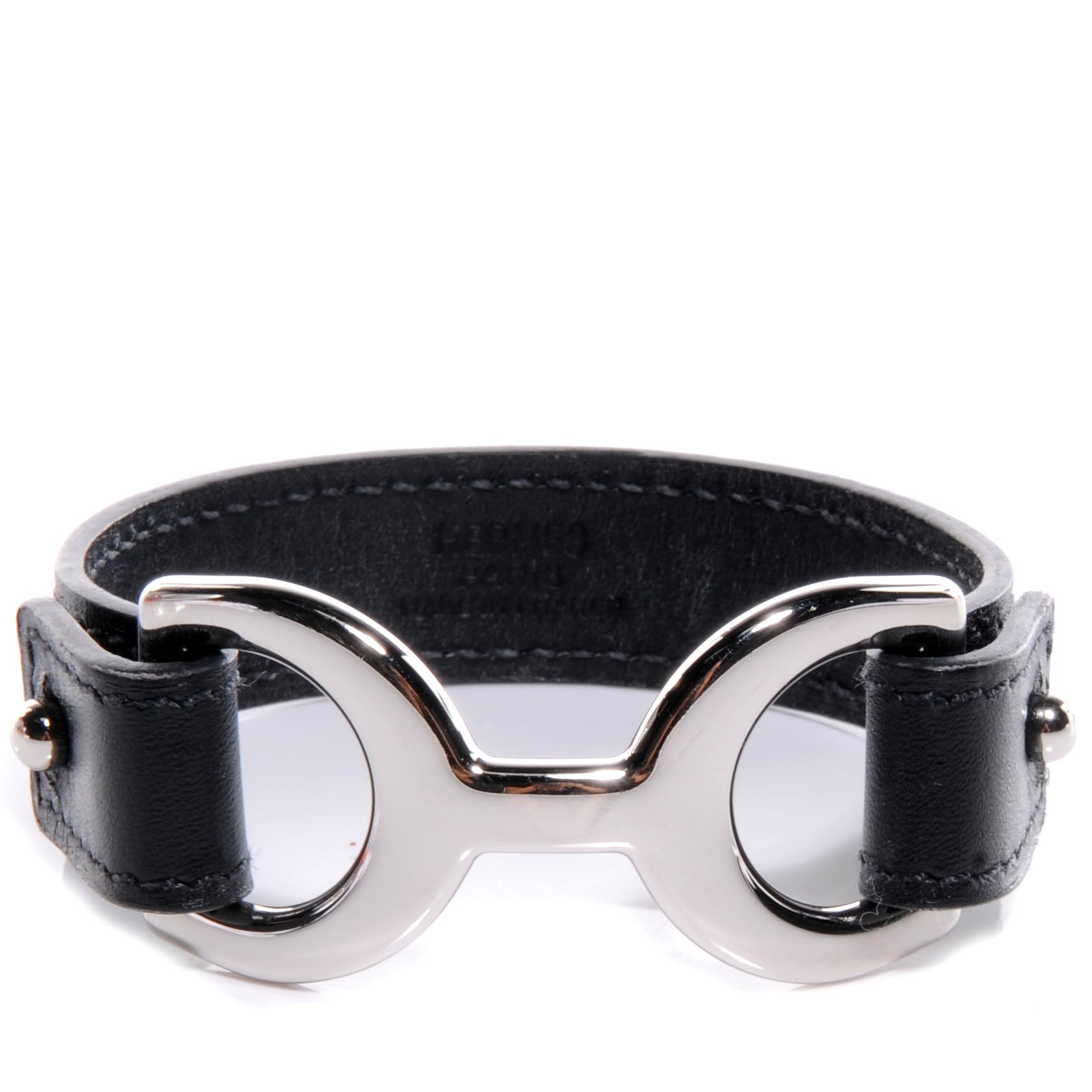 Hermes Chamonix Pavane Bracelet Noir Large Black 1 of 5