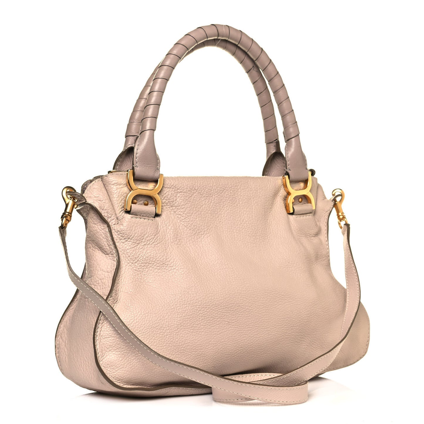 Calfskin Medium Marcie Satchel Pale Pink