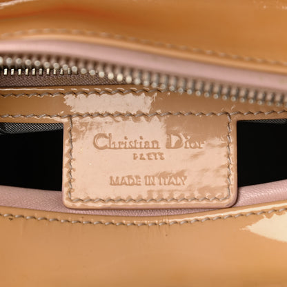 Christian Dior Patent Cannage Medium Lady Dior Beige 6 of 13