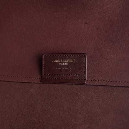 Saint Laurent Calfskin Large Shopping Tote Bordeaux 5 of 9