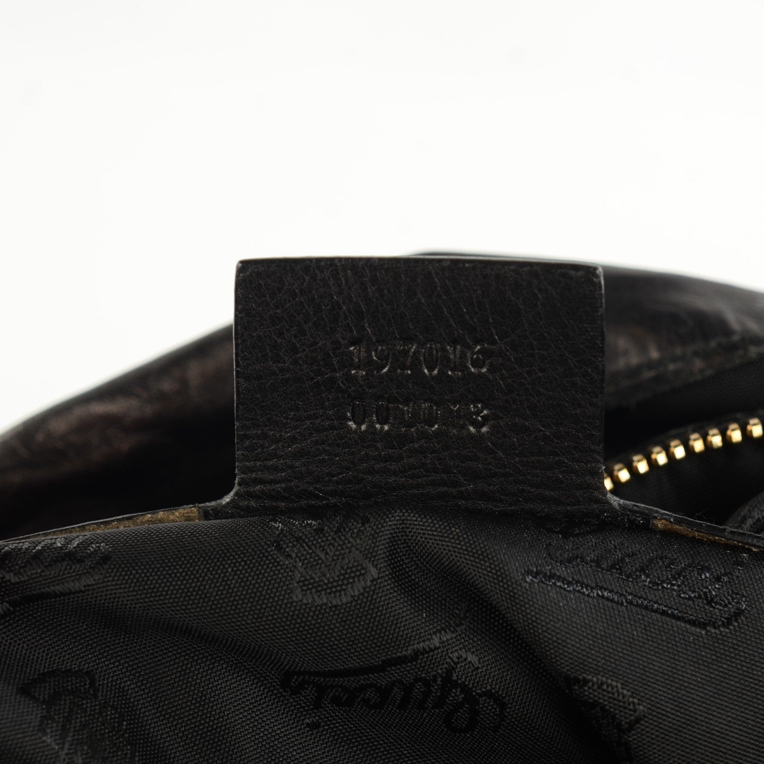 Gucci Patent Large Hysteria Top Handle Bag Black 6 of 7