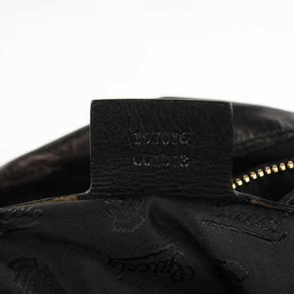 Gucci Patent Large Hysteria Top Handle Bag Black 6 of 7
