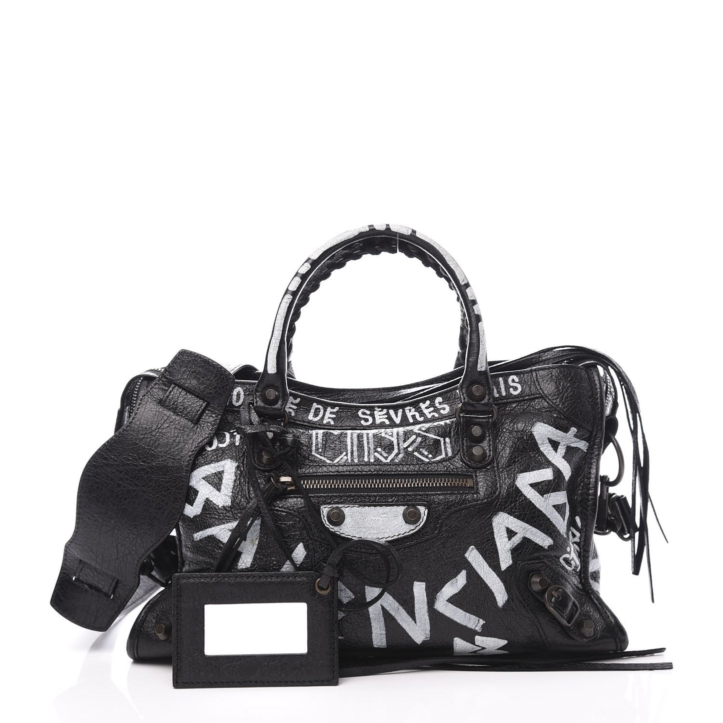 Agneau Classic Hardware Graffiti All Over S City Black