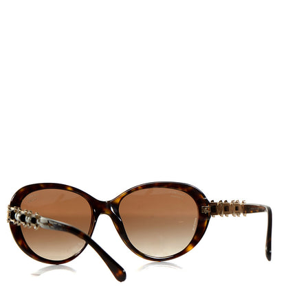 Chanel Pearl Crystal Bijoux Sunglasses 5337 Tortoise 8 of 12