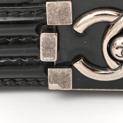 Chanel Patent Calfskin Quilted Medium Boy Flap Black 11 of 13