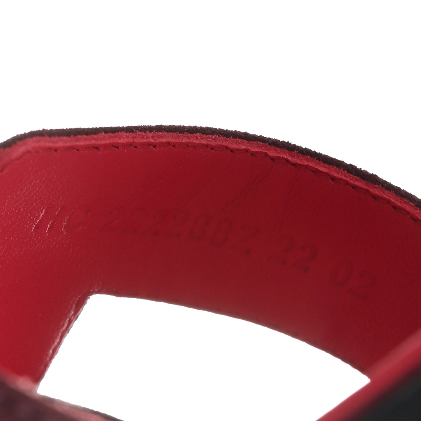 Suede Goatskin Oran Sandals 37 Rose Rouge Marsala