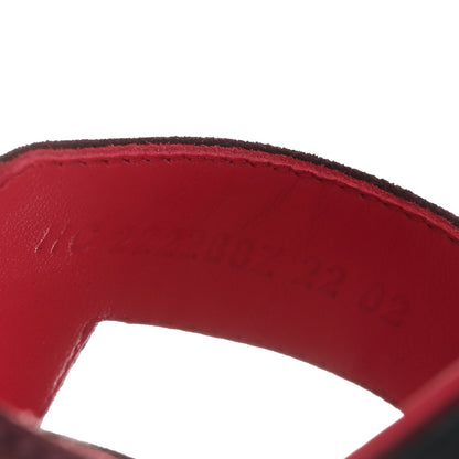 Hermes Suede Goatskin Oran Sandals 37 Rose Rouge Marsala 6 of 10