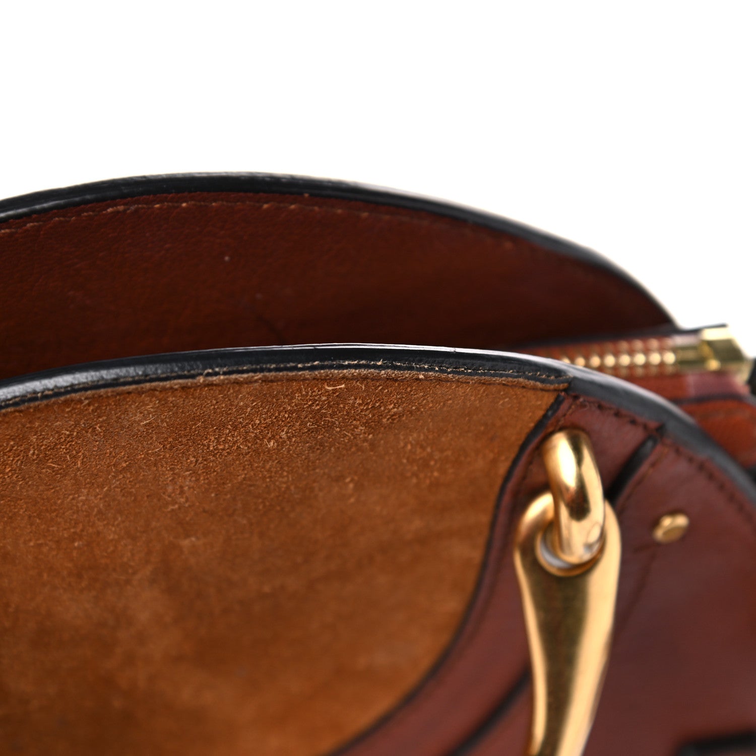 Chloe Shiny Goatskin Smooth Calfskin Suede Small Pixie Bag Saffron Red 20 of 20