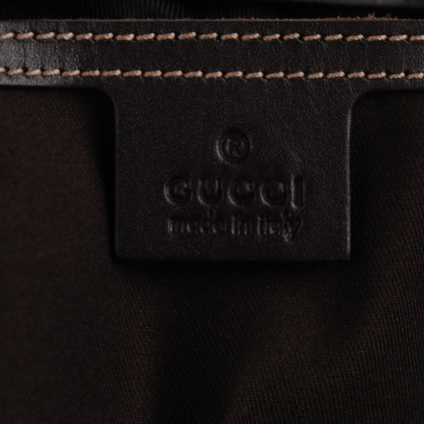 GG Plu Monogram Medium Joy Tote Bag Brown