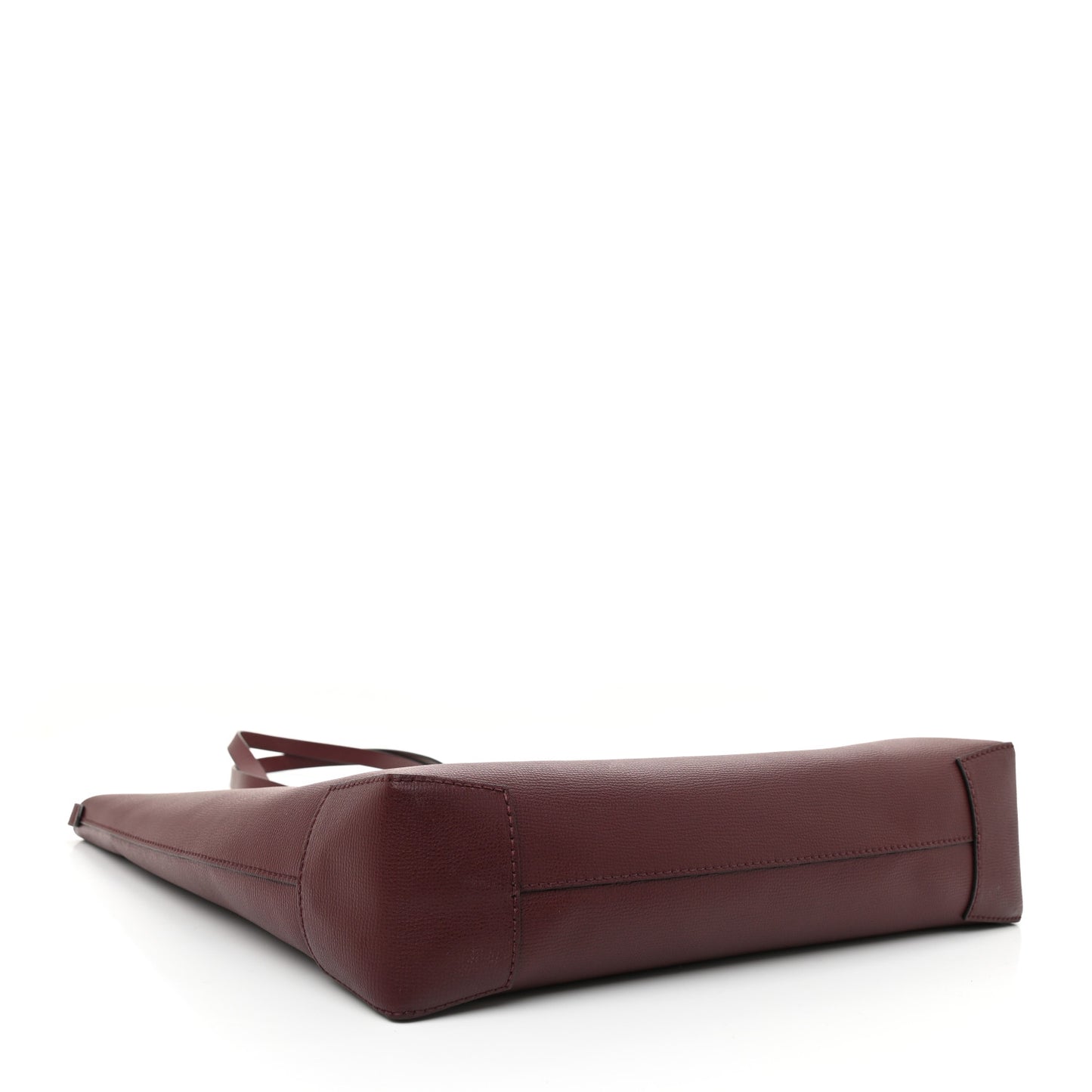 Calfskin Crest Embossed Large Tote Burgundy