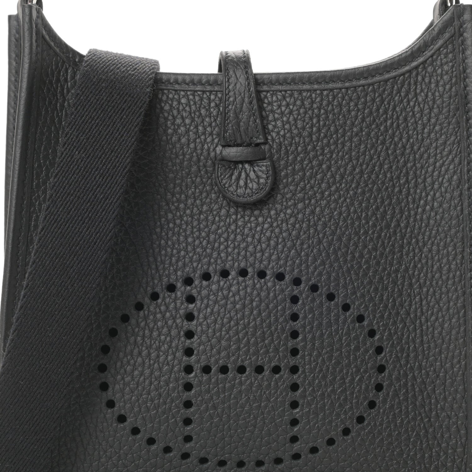 Hermes Taurillon Clemence Evelyne TPM Black 8 of 11