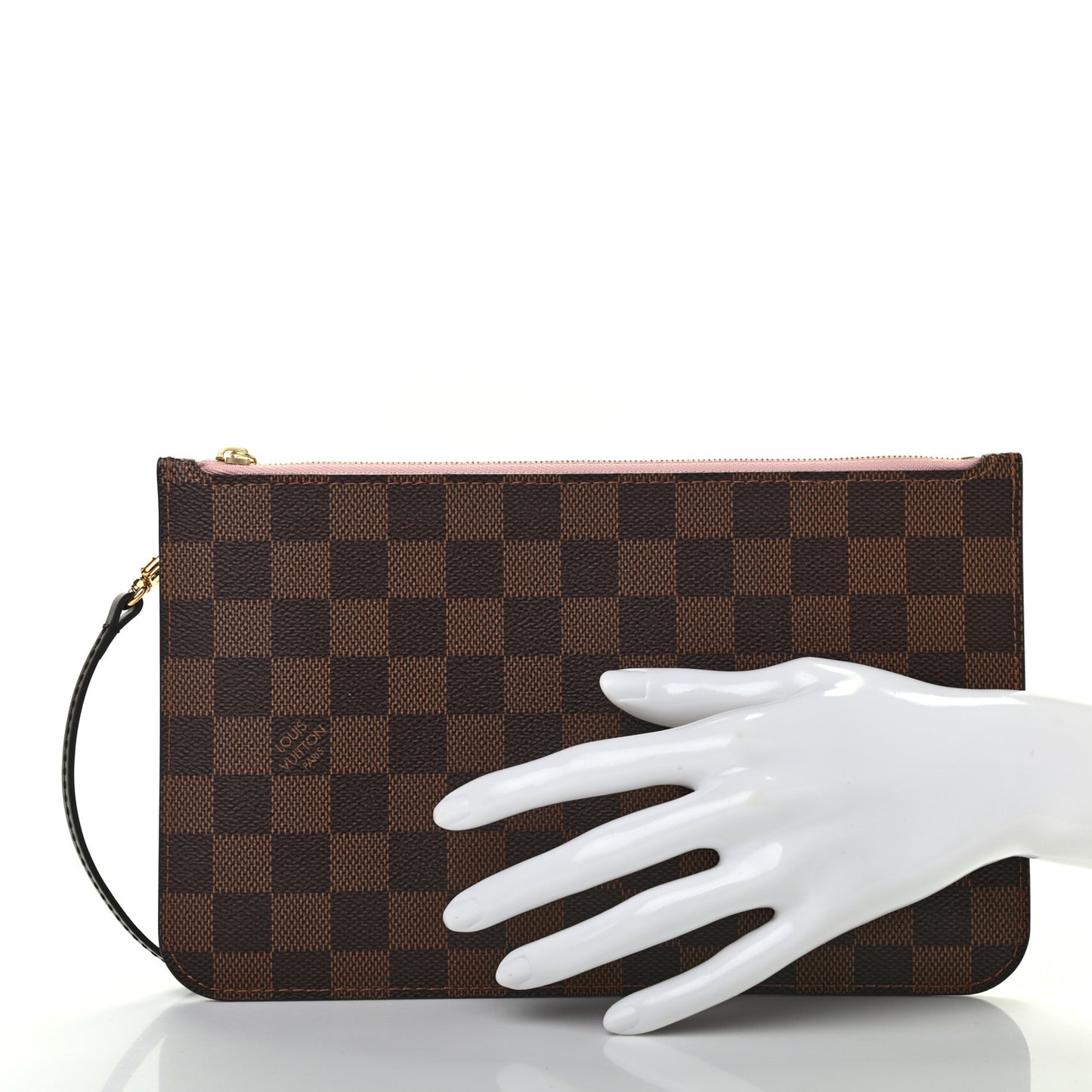 Damier Ebene Neverfull MM GM Pochette Rose Ballerine