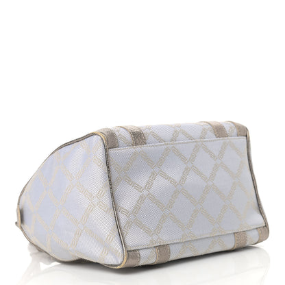 Versace Calfskin Nylon Madonna Satchel Gold 4 of 16