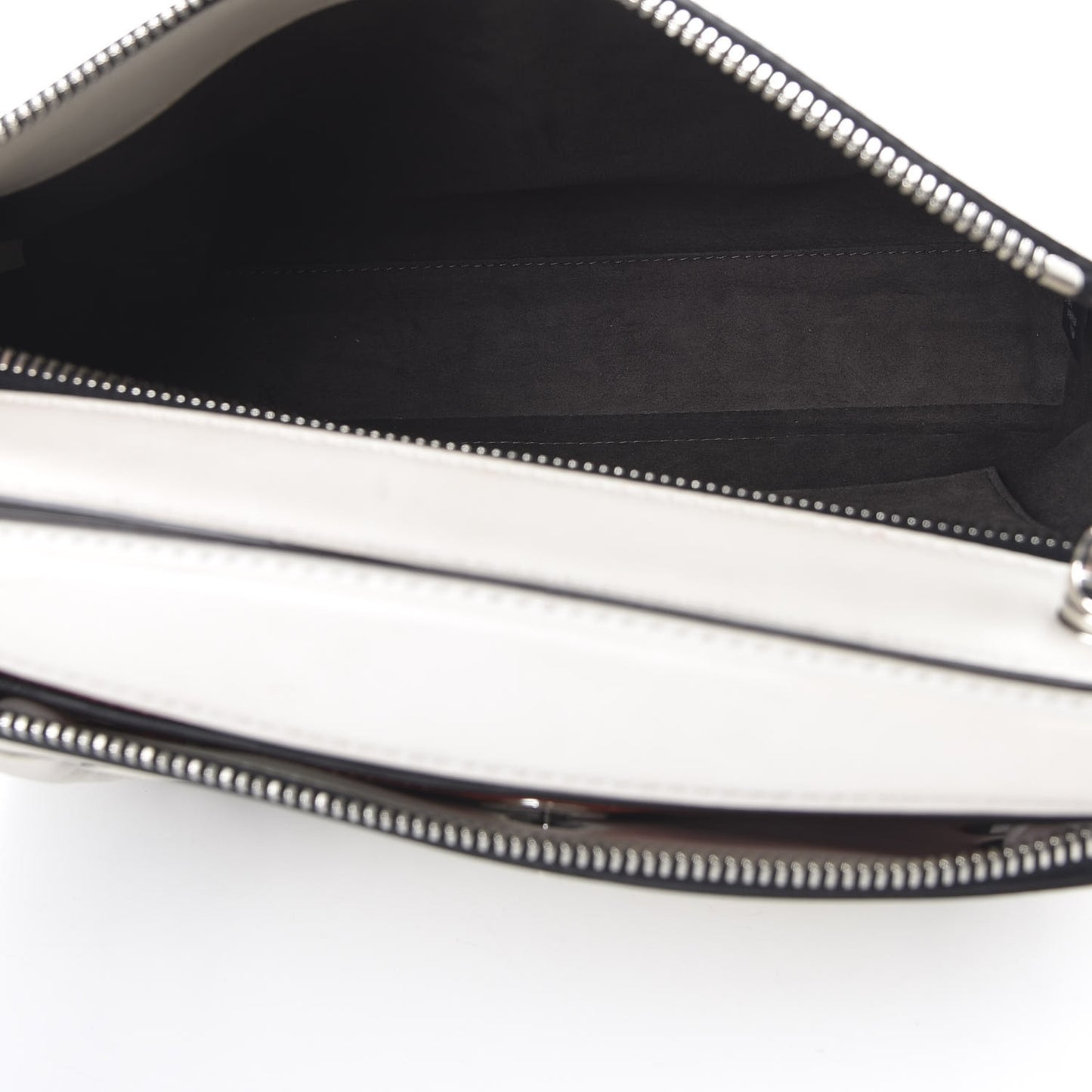 Vitello Baltico Dolce Shiny Nappa Lace Up DotCom Satchel White Parrot