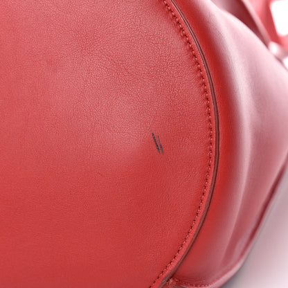 Celine Smooth Calfskin Long Strap Big Bucket Bag Pop Red 10 of 10